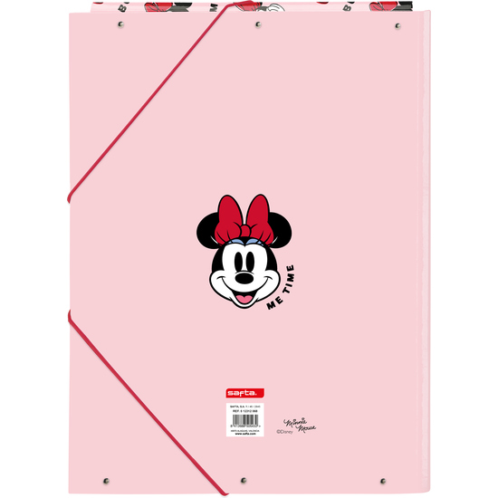 CARPETA FOLIO 3 SOLAPAS MINNIE MOUSE "ME TIME" image 1