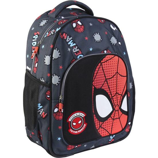 MOCHILA ESCOLAR MEDIANA 42 CM SPIDERMAN BLACK image 0