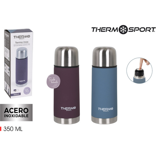 TERMO INOX 350ML SOFT TOUCH 2SURT THERMOSPORT image 0