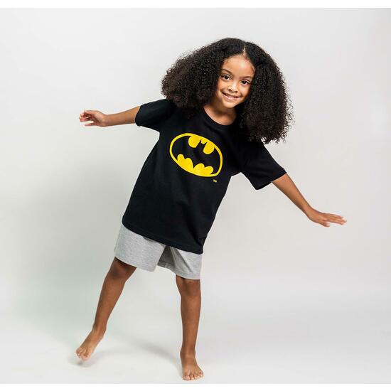 PIJAMA CORTO SINGLE JERSEY BATMAN BLACK image 3