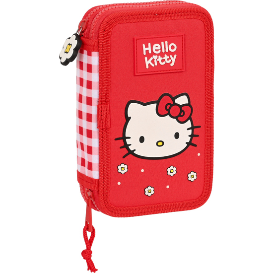 PLUMIER DOBLE PQÑO 28 PCS HELLO KITTY "SPRING" image 0