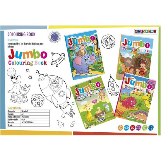 LIBRO PARA COLOREAR JUMBO image 0