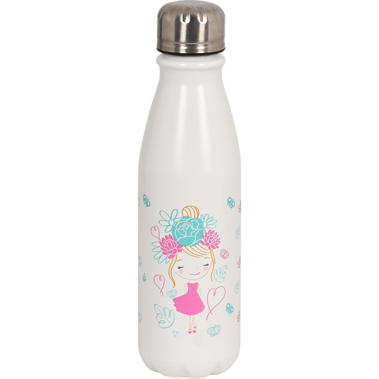 BOTELLA METALICA 500ML GLOWLAB KIDS "CUTE DOLL" image 0