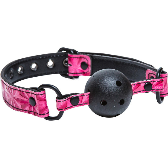 SINFUL BALL GAG PINK image 0