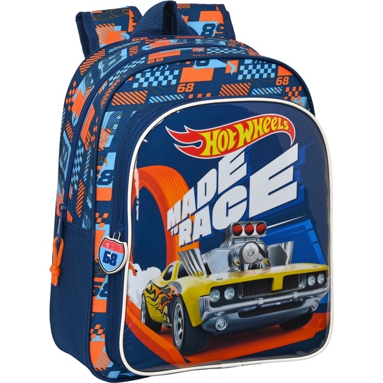 MOCHILA INFANTIL ADAPT.CARRO HOT WHEELS "SPEED CLUB" image 0