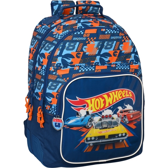 MOCHILA DOBLE ADAPT.CARRO HOT WHEELS "SPEED CLUB" image 0