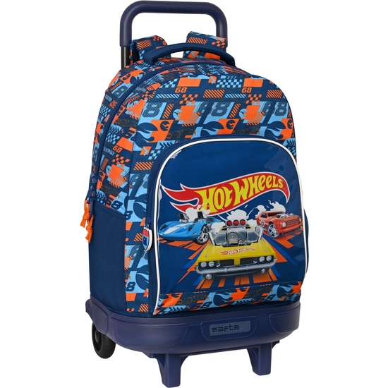 MOCHILA GDE. C/RUEDAS COMPACT EXTRAIBLE HOT WHEELS "SPEED CLUB" image 0