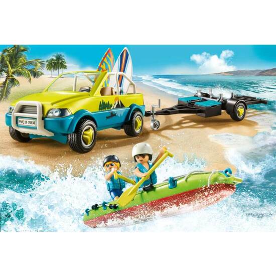 COCHE DE PLAYA CON CANOA PLAYMOBIL image 1