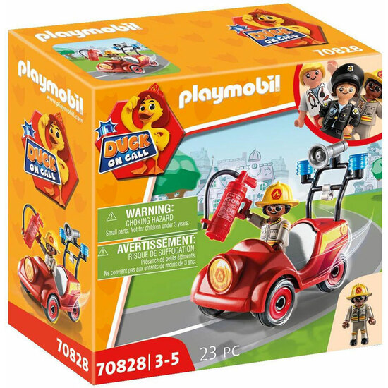 MINI COCHE BOMBEROS PLAYMOBIL DUCK image 0