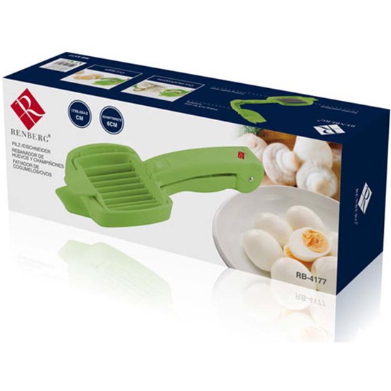 CORTADOR HUEVOS Y CHAMPIÑONES 17X6X4CM - VERDE image 1