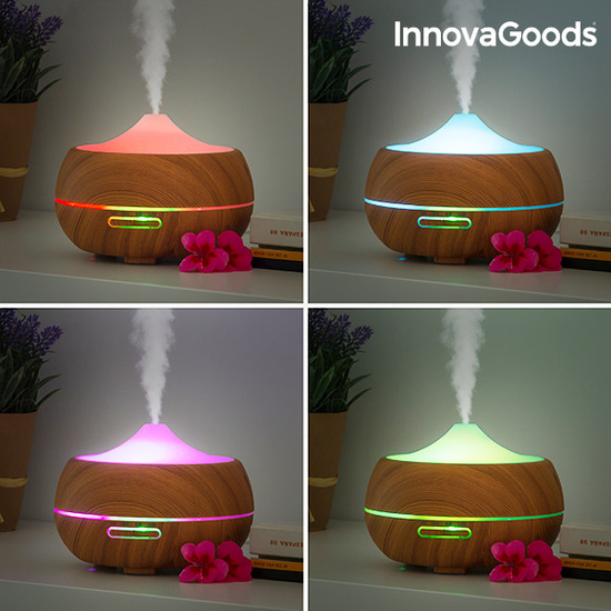 HUMIDIFICADOR DIFUSOR DE AROMAS LED WOODEN-EFFECT INNOVAGOODS image 2