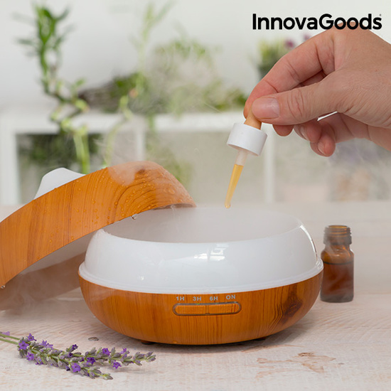 HUMIDIFICADOR DIFUSOR DE AROMAS LED WOODEN-EFFECT INNOVAGOODS image 3