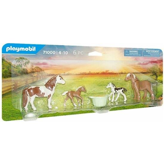 PONYS ISLANDESES C/POTROS PLAYMOBIL image 0