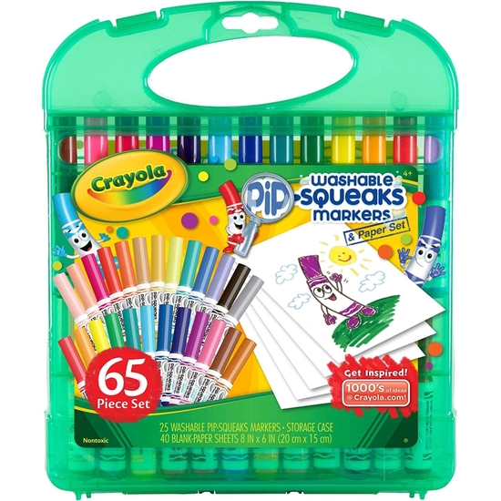 CRAYOLA MALETÍN ROTULADORES LAVABLES 65 PIEZAS image 0