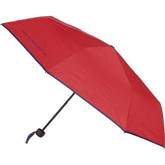 PARAGUAS PLEGABLE MANUAL 54 CM UCB BENETTON RED image 3