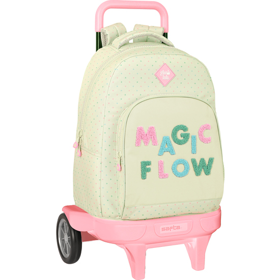 MOCHILA GDE. C/RUEDAS COMPACT EVOL. EXT. GLOWLAB "MAGIC FLOW" image 0