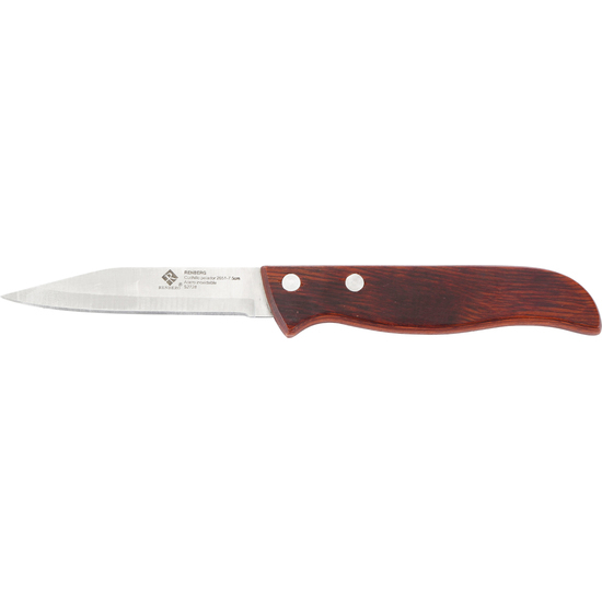 CUCHILLO PELADOR 7.5CM PAKKA ACERO Y MADERA image 0