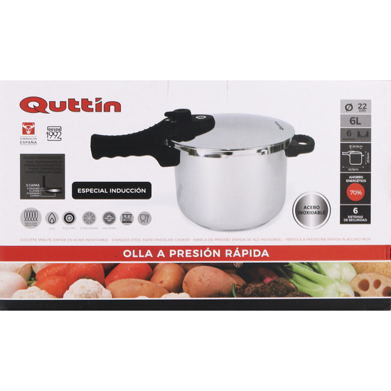 OLLA PRESION RAPIDA 6LTS QUTTIN image 1
