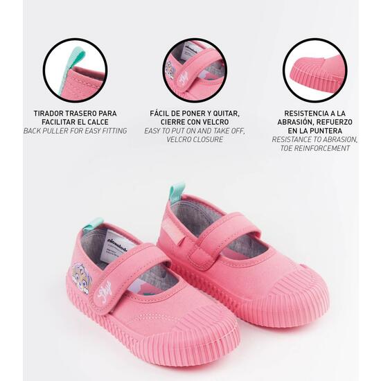 ZAPATILLA LONETA SUELA PVC LAZO PAW PATROL PINK image 4