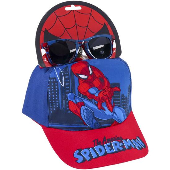 GORRA SET GAFAS DE SOL SPIDERMAN BLUE image 0