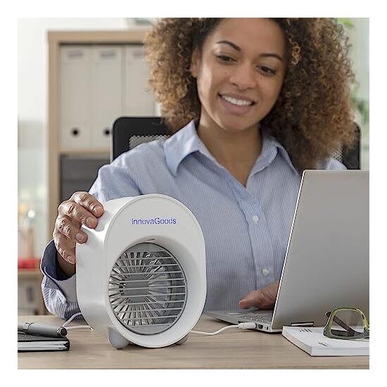 MINI CLIMATIZADOR HUMIDIFICADOR POR ULTRASONIDOS CON LED KOOLIZER INNOVAGOODS image 3