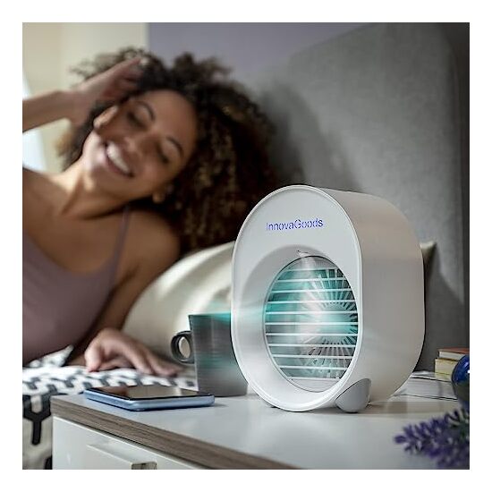 MINI CLIMATIZADOR HUMIDIFICADOR POR ULTRASONIDOS CON LED KOOLIZER INNOVAGOODS image 4