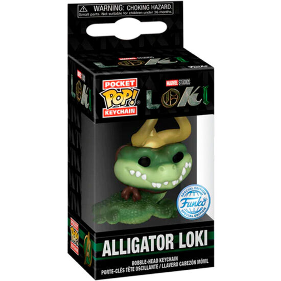 LLAVERO POCKET POP MARVEL LOKI ALLIGATOR LOKI image 0