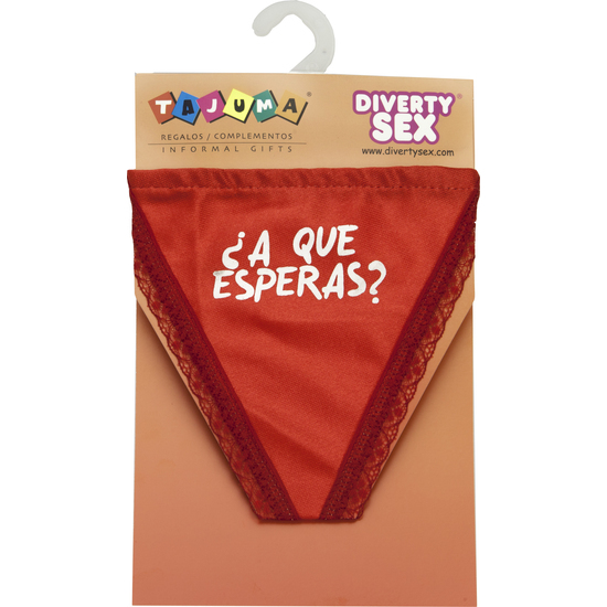 TANGA ROJO CHICA ¿A QUE ESPERAS? image 0