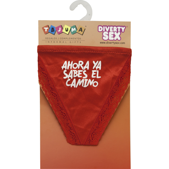TANGA ROJO CHICA AHORA YA SABES image 0