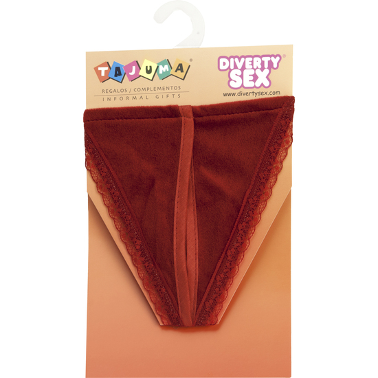 TANGA ROJO CHICA ABIERTO image 0