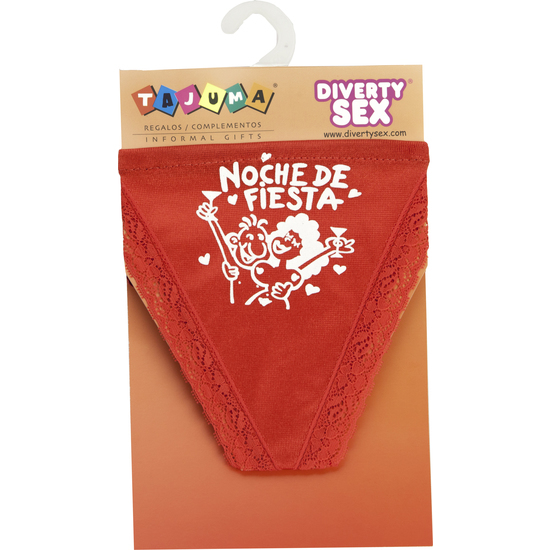 TANGA ROJO CHICA NOCHE DE FIESTA image 0