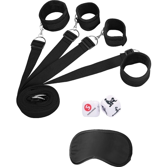 OUCH! - BED BINDINGS RESTRAINT SYSTEM - BLACK image 3