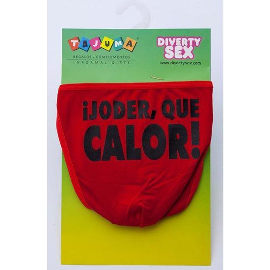 TANGA ROJO CHICO ¡JODER QUE CALOR! image 0