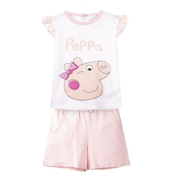 CONJUNTO 2 PIEZAS FRENCH TERRY PEPPA PIG WHITE image 0