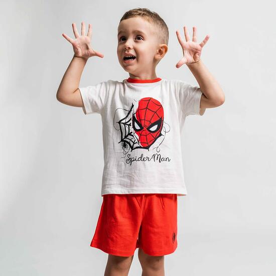 PIJAMA CORTO SINGLE JERSEY SPIDERMAN RED image 3