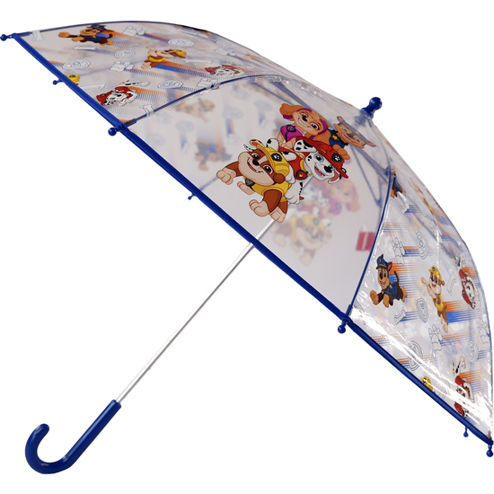PARAGUAS MANUAL TRANSPARENTE PATRULLA CANINA PAW PATROL 48CM image 0
