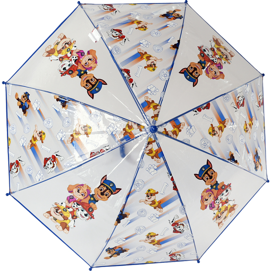 PARAGUAS MANUAL TRANSPARENTE PATRULLA CANINA PAW PATROL 48CM image 1