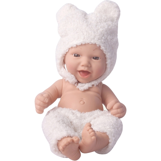 MUÑECO BEBÉ 25 CM CON GORRITO Y ACCESORIOS. CAJA 25X19 image 2