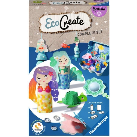 JUEGO CREATIVO ECOCREATE BRILLA CON LAS SIRENAS + 6 AÑOS image 0