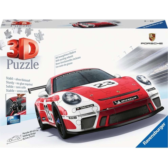 PUZZLE 3D VEHÍCULOS PORSCHE 911 GT3 CUP SALZBURG 108 PIEZAS image 0