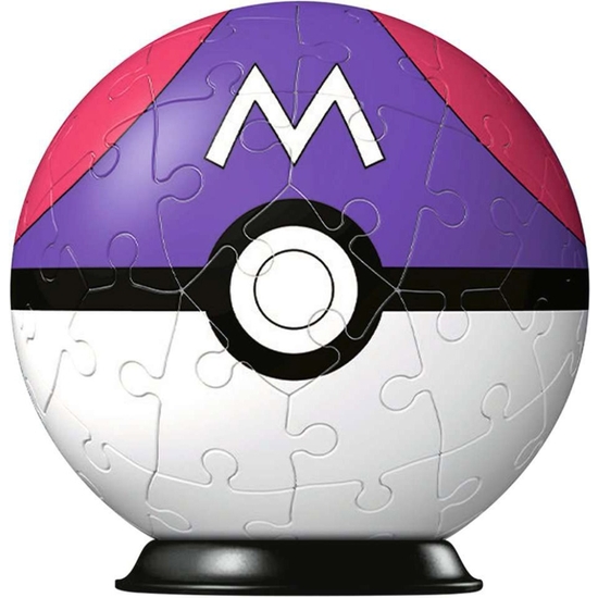 POKÉMON PUZZLE 3D MASTERBALL MORADA 54 PIEZAS image 1