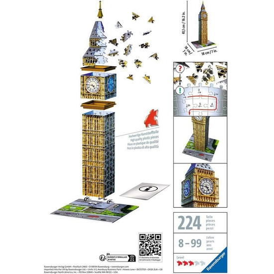 PUZZLE 3D EDIFICIOS BIG BEN 216 PIEZAS image 2
