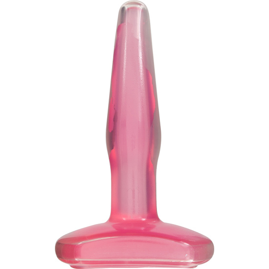 SMALL BUTTPLUG CRYSTAL PINK JELLY image 0