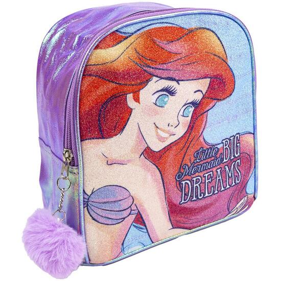 MOCHILA INFANTIL TIEMPO LIBRE BRILLANTE PRINCESS LA SIRENITA LILAC image 0