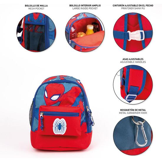 MOCHILA INFANTIL TREKKING SPIDERMAN RED image 4