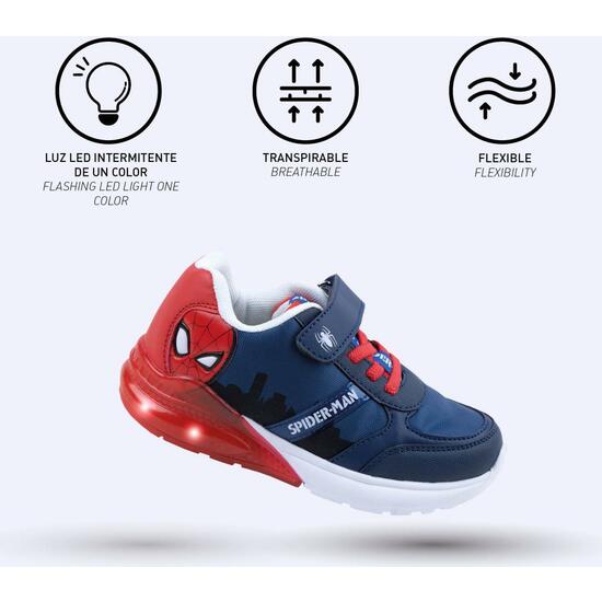 DEPORTIVA SUELA TPR CON LUCES SPIDERMAN DARK BLUE image 3