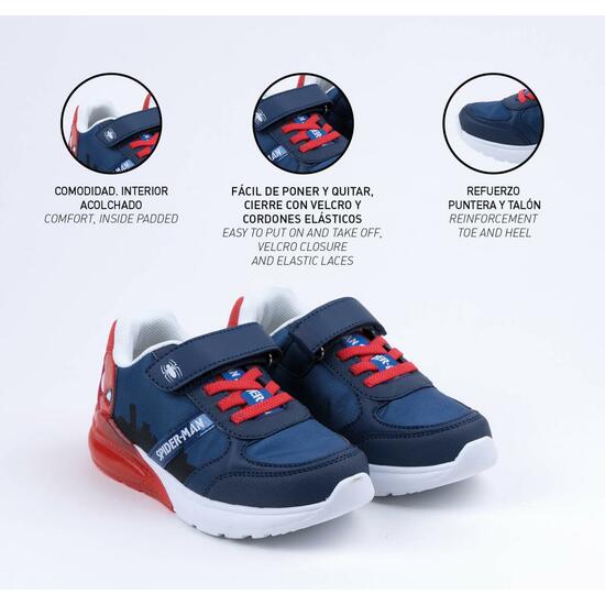 DEPORTIVA SUELA TPR CON LUCES SPIDERMAN DARK BLUE image 4