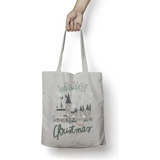 TOTE BAG 100% ALGODÓN HOGWARTS IN CHRISTMAS image 0