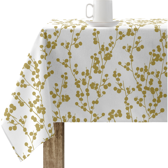 MANTEL RESINADO ANTIMANCHAS MODELO TREE GOLD image 0