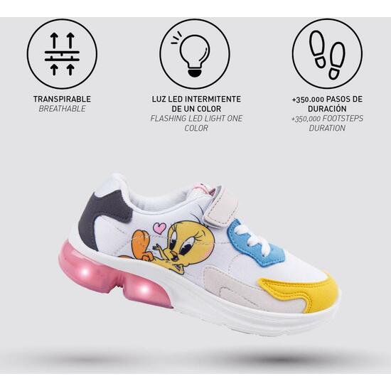 DEPORTIVA SUELA PVC CON LUCES LOONEY TUNES PIOLIN MULTICOLOR image 3